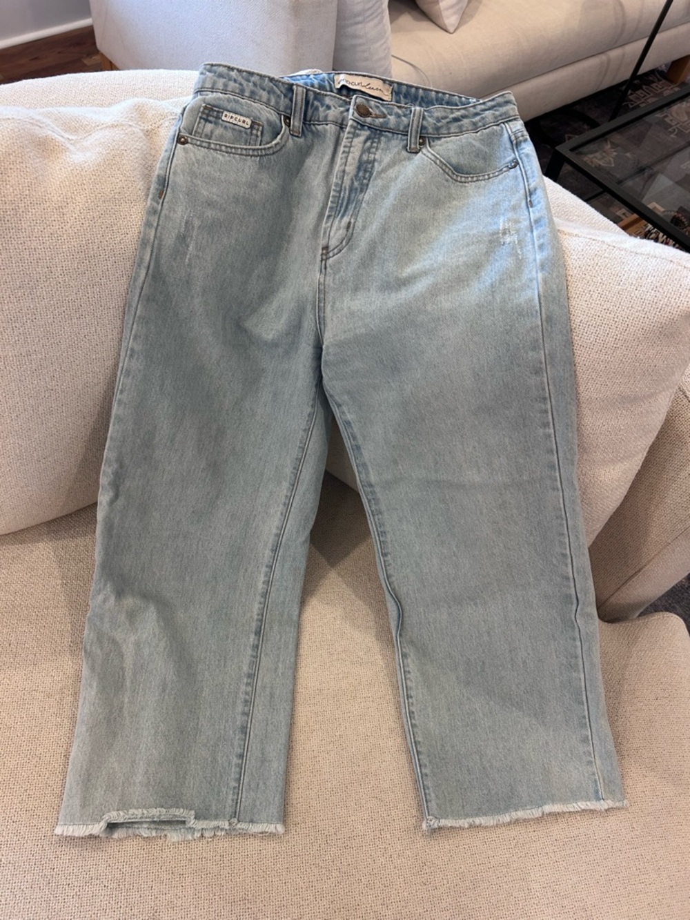 Rip Curl Light Denim Barrel Leg Jeans 28
